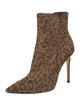 Gianvito Rossi Ponyhair Animal Print Boots