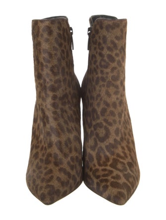 Gianvito Rossi Ponyhair Animal Print Boots