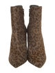 Gianvito Rossi Ponyhair Animal Print Boots