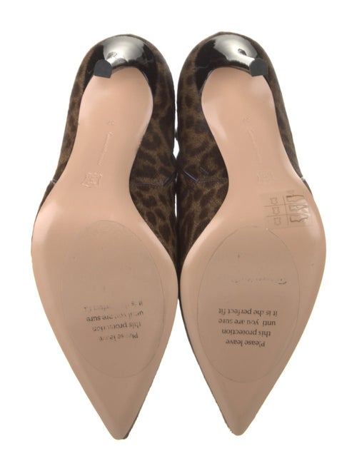 Gianvito Rossi Ponyhair Animal Print Boots