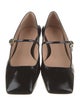 Gianvito Rossi Patent Leather Leather Trim Embellishment Mary Jane Flats