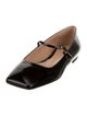 Gianvito Rossi Patent Leather Leather Trim Embellishment Mary Jane Flats