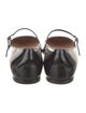 Gianvito Rossi Patent Leather Leather Trim Embellishment Mary Jane Flats