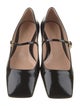 Gianvito Rossi Patent Leather Leather Trim Embellishment Mary Jane Flats
