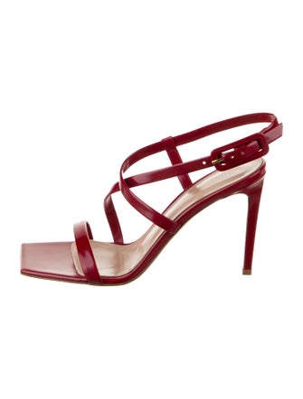 Gianvito Rossi Leather Slingback Sandals