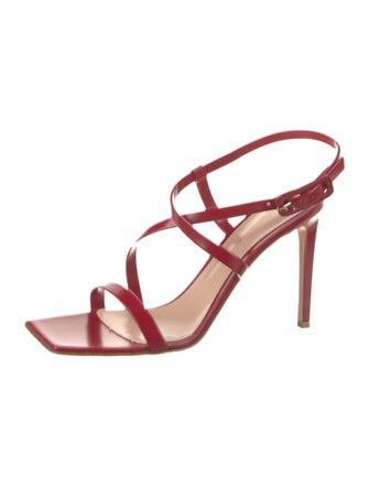 Gianvito Rossi Leather Slingback Sandals