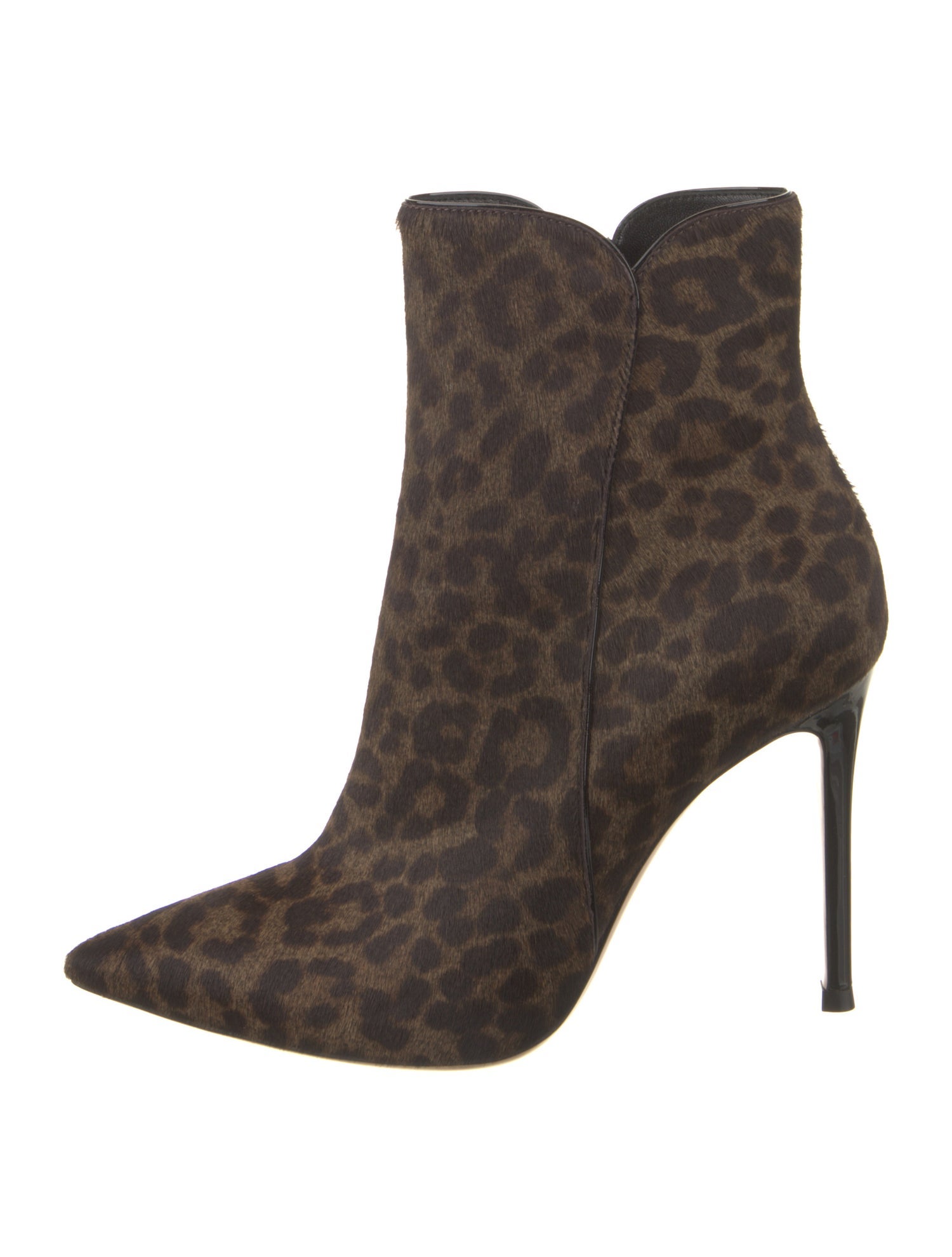 Gianvito Rossi Ponyhair Animal Print Boots