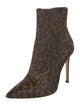 Gianvito Rossi Ponyhair Animal Print Boots