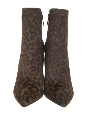 Gianvito Rossi Ponyhair Animal Print Boots