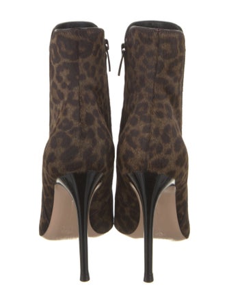 Gianvito Rossi Ponyhair Animal Print Boots