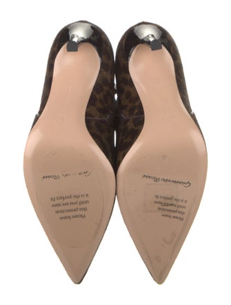 Gianvito Rossi Ponyhair Animal Print Boots