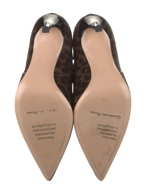 Gianvito Rossi Ponyhair Animal Print Boots