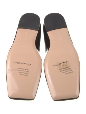 Gianvito Rossi Patent Leather Leather Trim Embellishment Mary Jane Flats