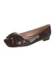 Gianvito Rossi Patent Leather Leather Trim Embellishment Flats
