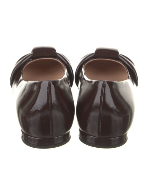 Gianvito Rossi Leather Pleated Accents Flats