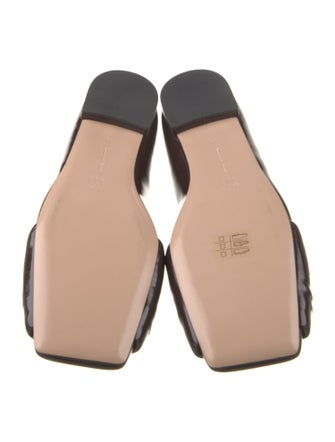 Gianvito Rossi Leather Pleated Accents Flats