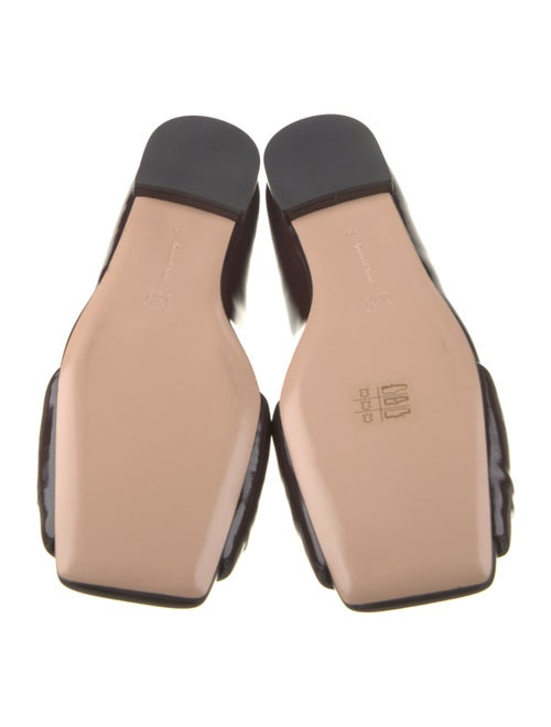 Gianvito Rossi Leather Pleated Accents Flats