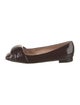 Gianvito Rossi Patent Leather Leather Trim Embellishment Flats