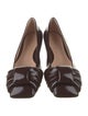 Gianvito Rossi Patent Leather Leather Trim Embellishment Flats