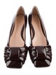 Gianvito Rossi Patent Leather Leather Trim Embellishment Flats