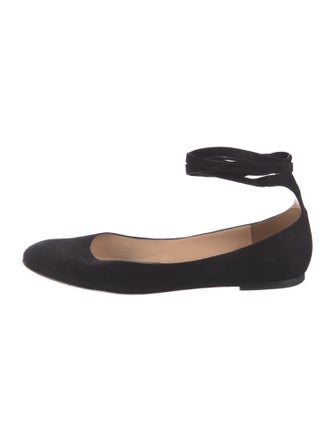 Gianvito Rossi Suede Flats