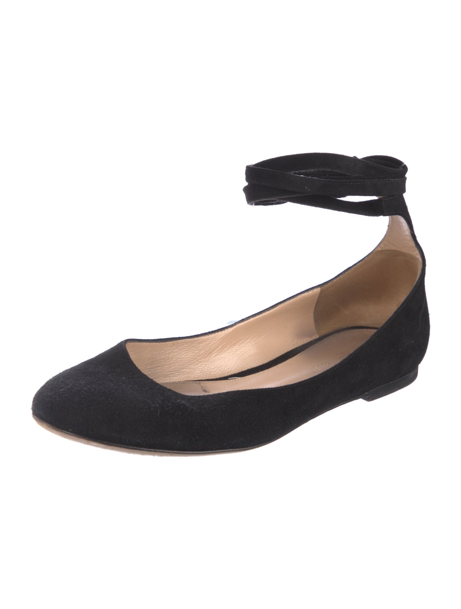 Gianvito Rossi Suede Flats