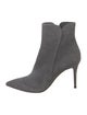 Gianvito Rossi Suede Leather Trim Embellishment Boots