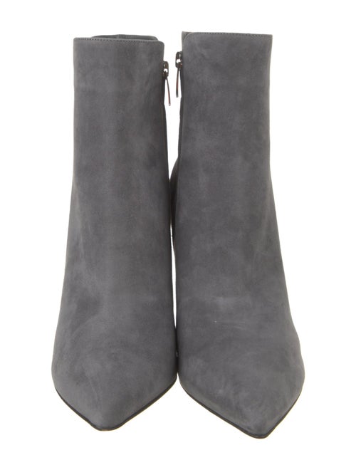 Gianvito Rossi Suede Leather Trim Embellishment Boots