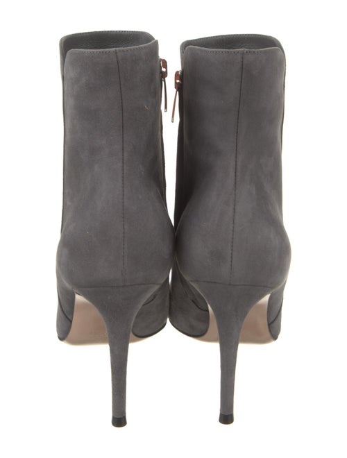 Gianvito Rossi Suede Leather Trim Embellishment Boots