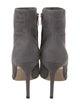 Gianvito Rossi Suede Leather Trim Embellishment Sock Boots