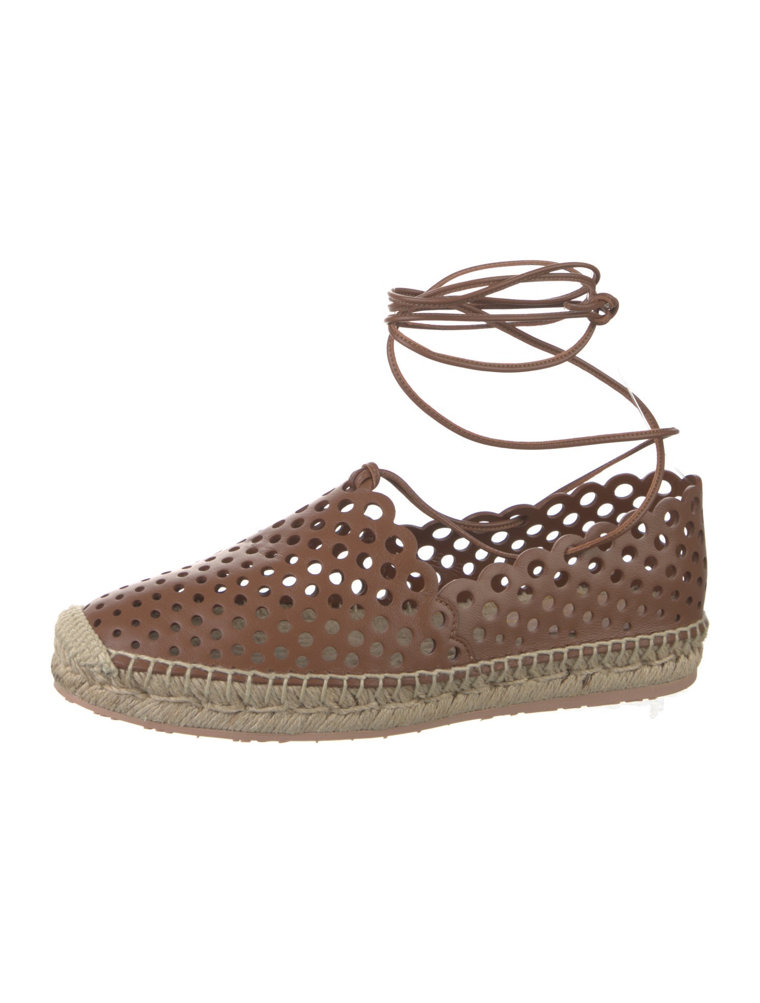 Gianvito Rossi Leather Espadrilles