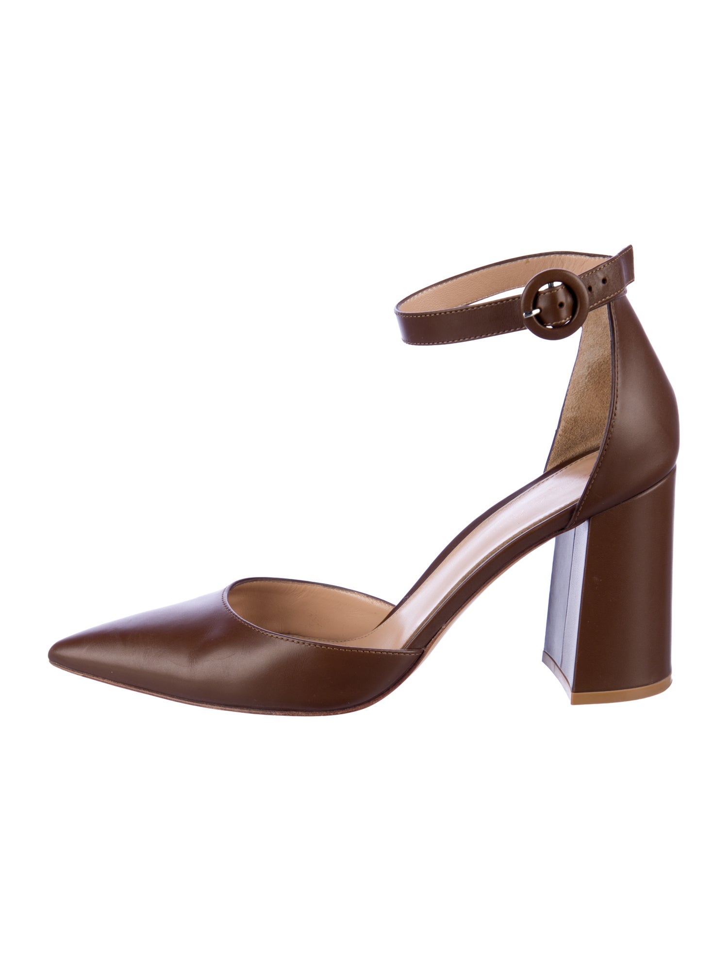 Gianvito Rossi Leather D'Orsay Pumps