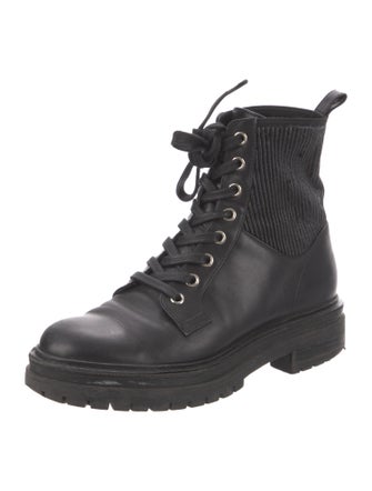 Gianvito Rossi Leather Combat Boots