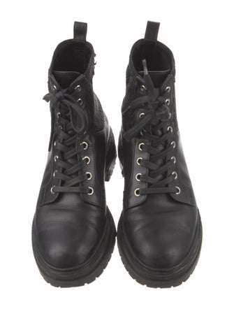 Gianvito Rossi Leather Combat Boots