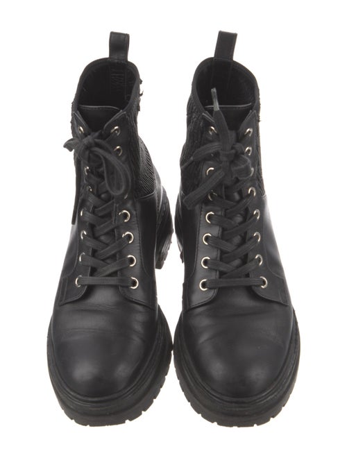 Gianvito Rossi Leather Combat Boots