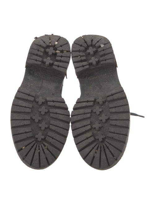 Gianvito Rossi Leather Combat Boots