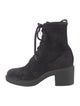Gianvito Rossi Suede Combat Boots