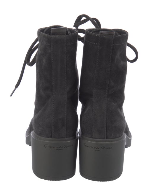 Gianvito Rossi Suede Combat Boots