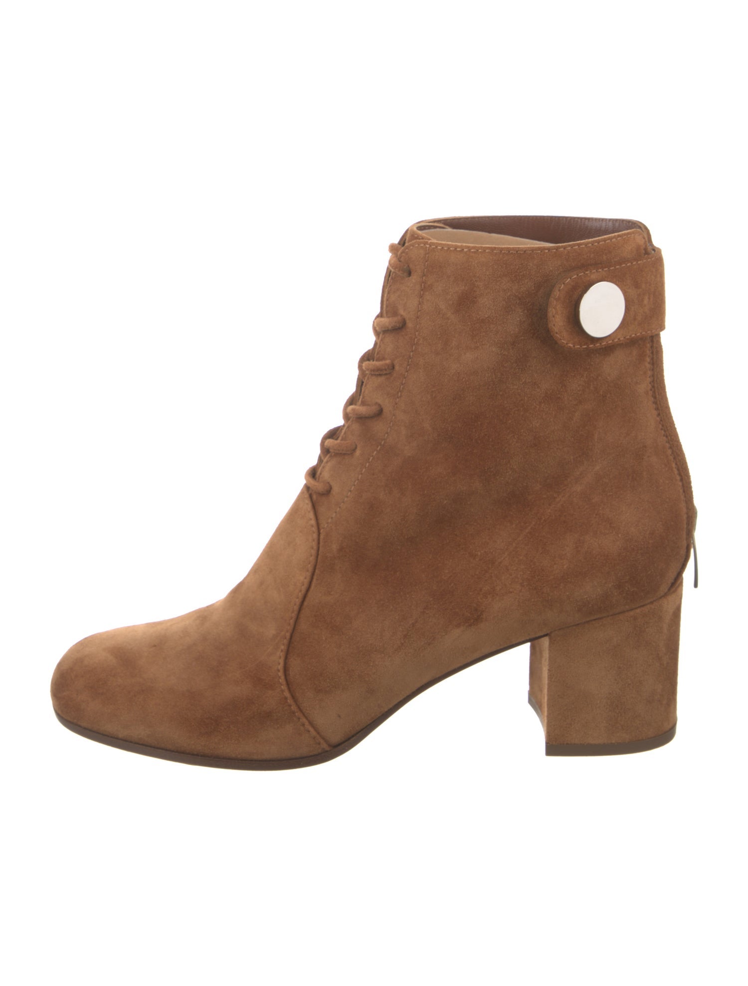 Gianvito Rossi Suede Lace-Up Boots
