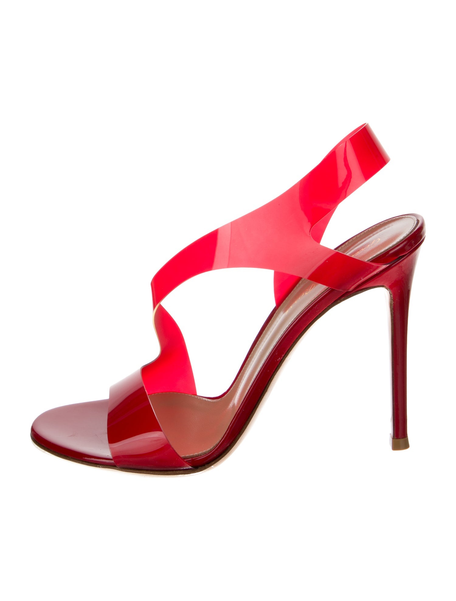 Gianvito Rossi Patent Leather Slingback Sandals