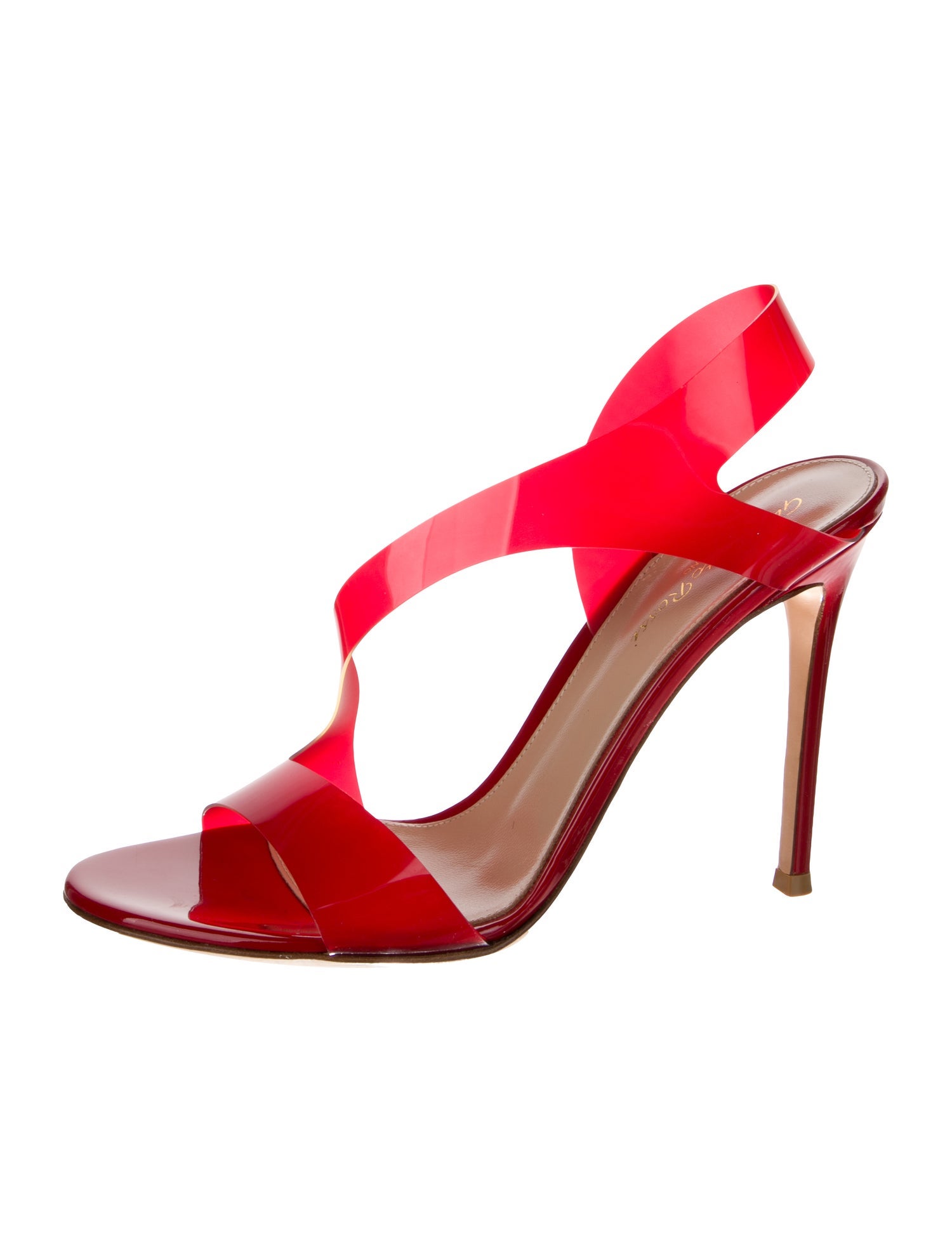 Gianvito Rossi Patent Leather Slingback Sandals