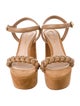 Gianvito Rossi Suede Braided Accents Sandals