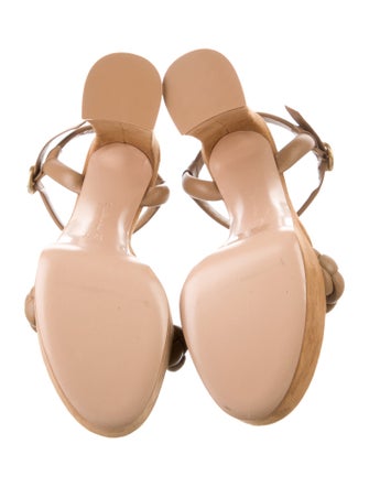 Gianvito Rossi Suede Braided Accents Sandals