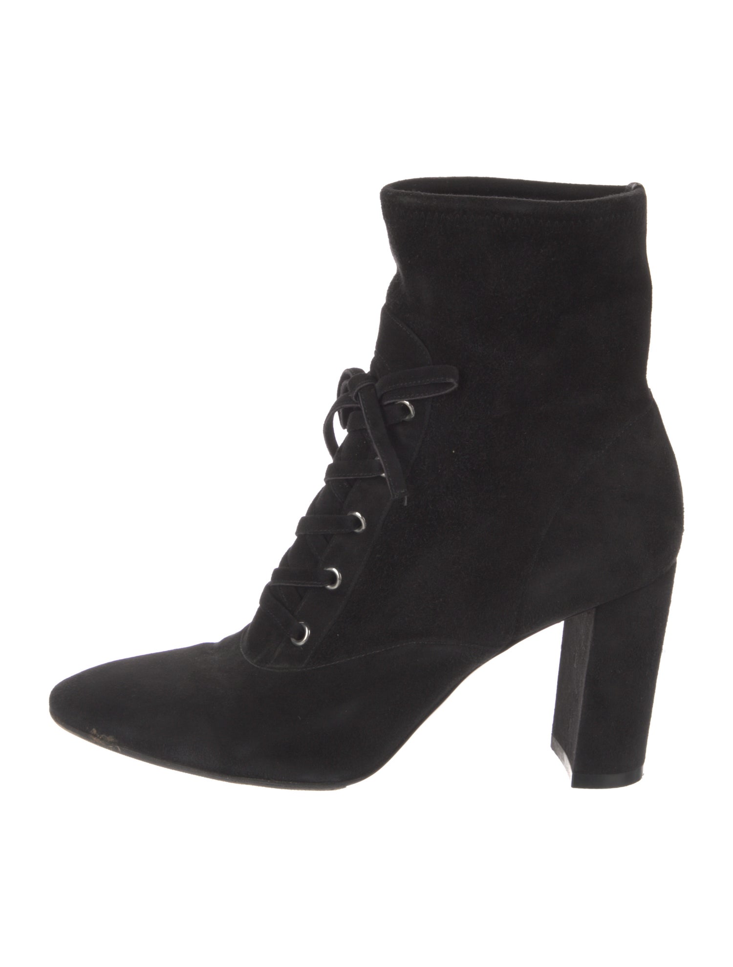 Gianvito Rossi Suede Lace-Up Boots