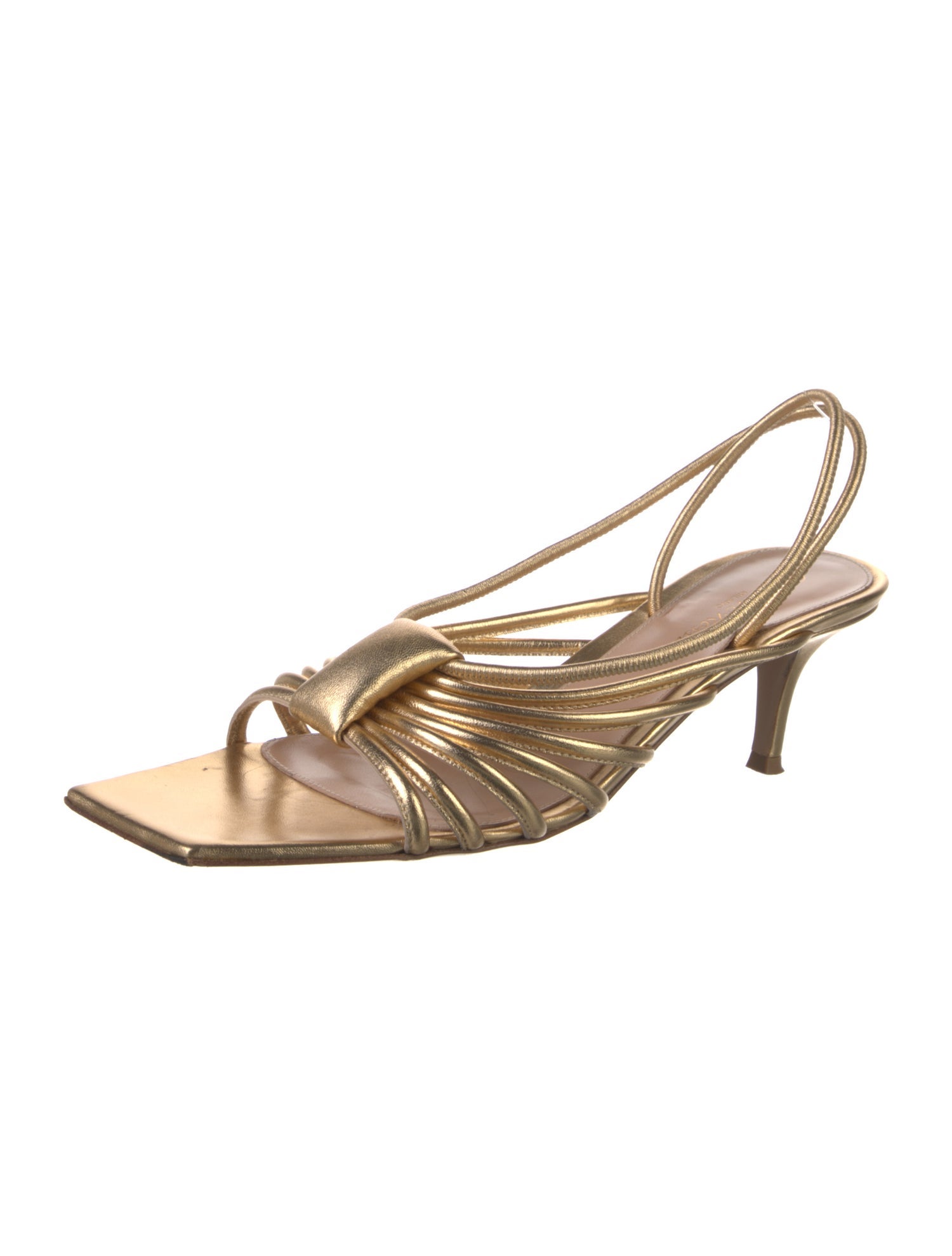 Gianvito Rossi Leather Slingback Sandals