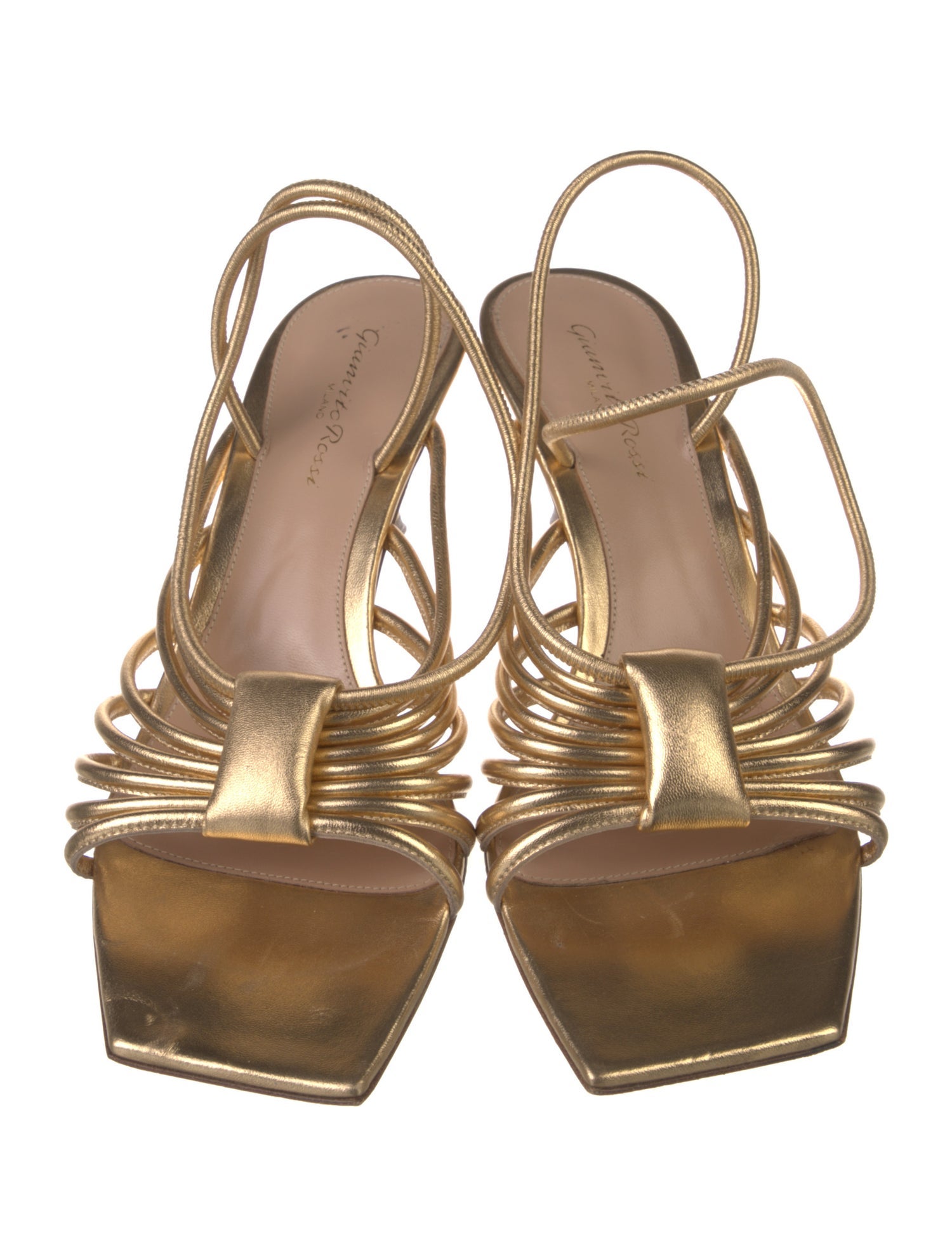 Gianvito Rossi Leather Slingback Sandals