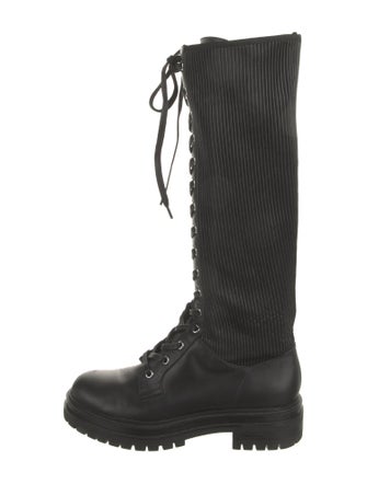 Gianvito Rossi Leather Combat Boots