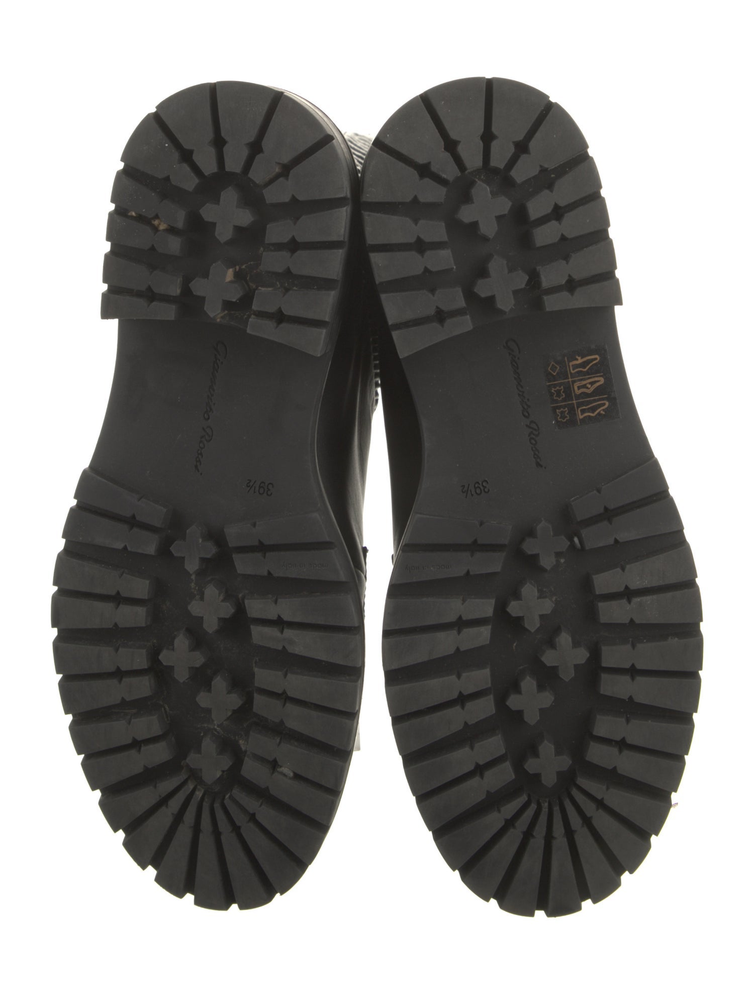 Gianvito Rossi Leather Combat Boots