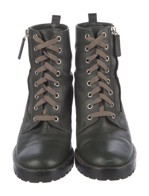 Gianvito Rossi Leather Combat Boots