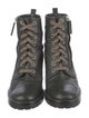 Gianvito Rossi Leather Combat Boots